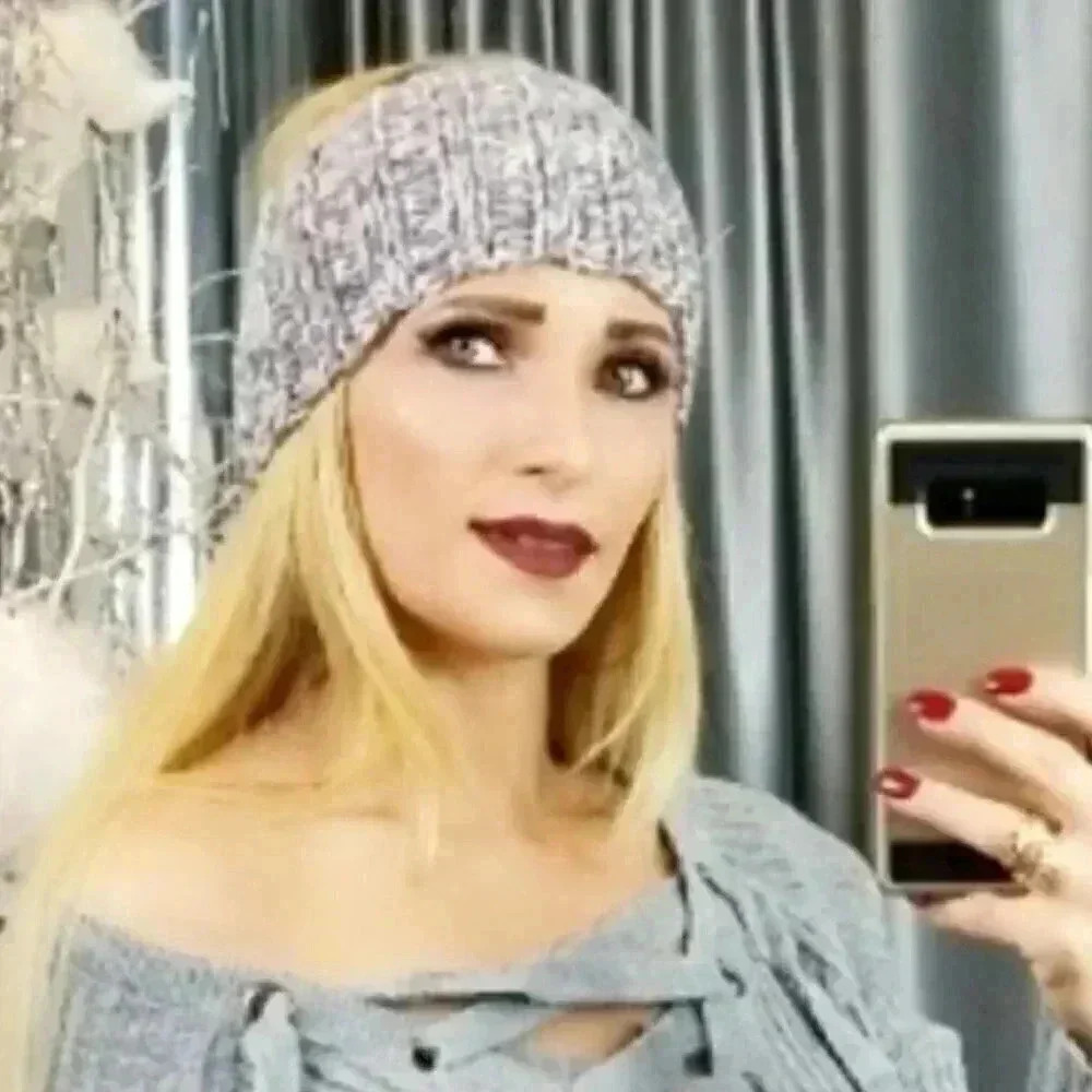 Gray Knit Headband